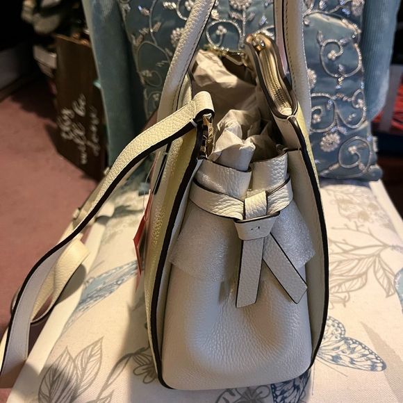 Kate Spade Striped Leather Satchel Crossbody - Picture 10 of 16